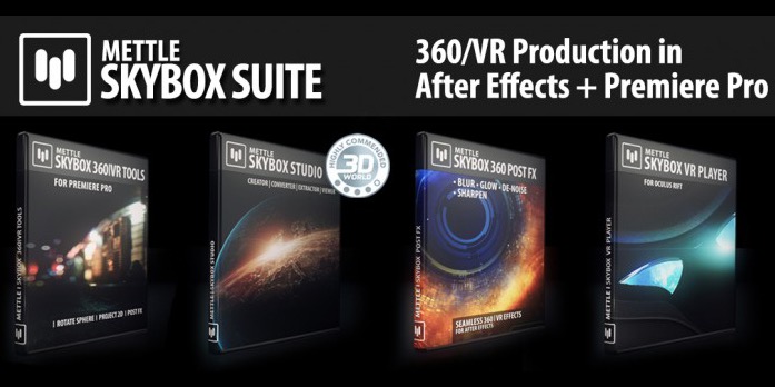 360度動画制作のための、AEプラグイン・スクリプトのセット「SkyBox Suite Bundle」