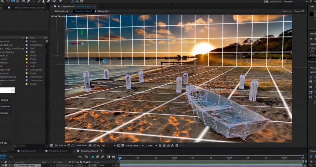 一枚絵を変形し、立体的にアニメーションさせるAfter Effectsプラグイン「Projection 3D」！ 映像職人